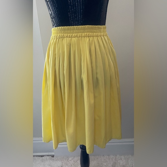 Vintage Debbie Shuchat Yellow Fit & Flare Skirt Size 8 - Picture 4 of 11